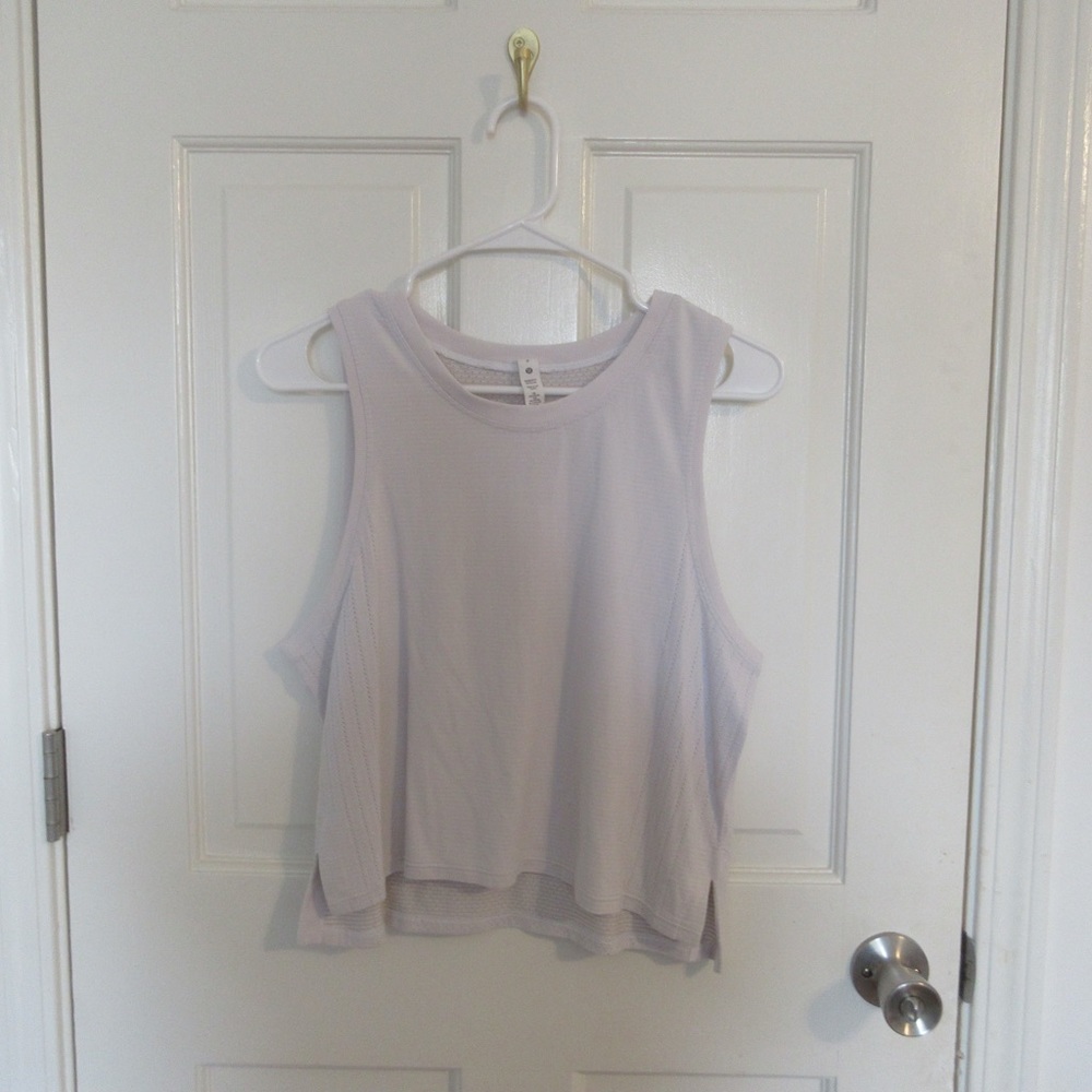 lululemon tank top - white - size: 8